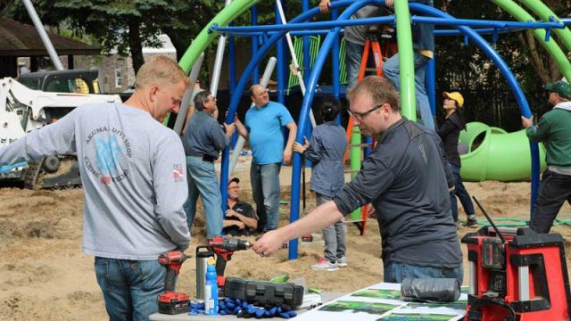 Shape Helps Build New Playground