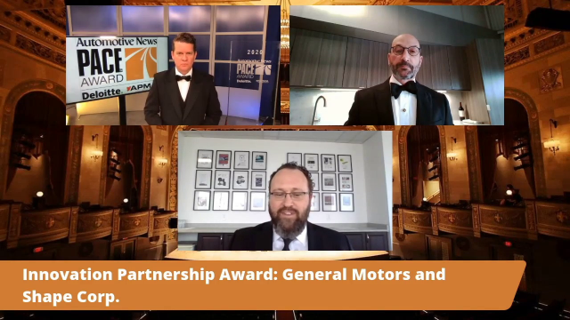 SHAPE CORP. WINS INNOVATION PARTNERSHIP AWARD FOR COLLABORATION ON CARBON FIBER BUMPER BEAM