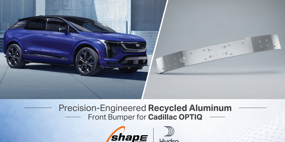 Shape and Hydro Bring Post-Consumer Recycled Aluminum into Structural Automotive Production for General Motors EV